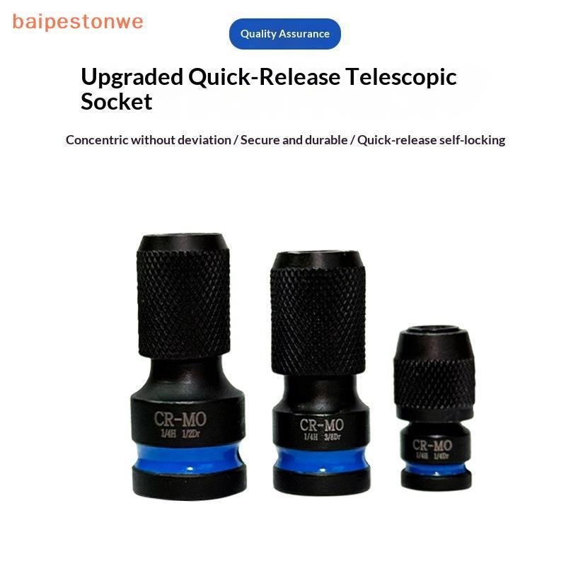 [baipestonwe] Conversor Sextavado De Impacto De 3 Peças , Unidade De 1/2 3/8 1/4 Polegadas Fêmea Para Adaptador Polegada