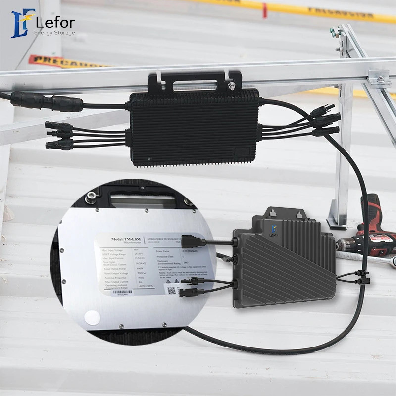 Alta Qualidade Leforess CE 600W 800W Micro Inversor Grade Amarrada Microinverter Solar Para Sistema Telhado