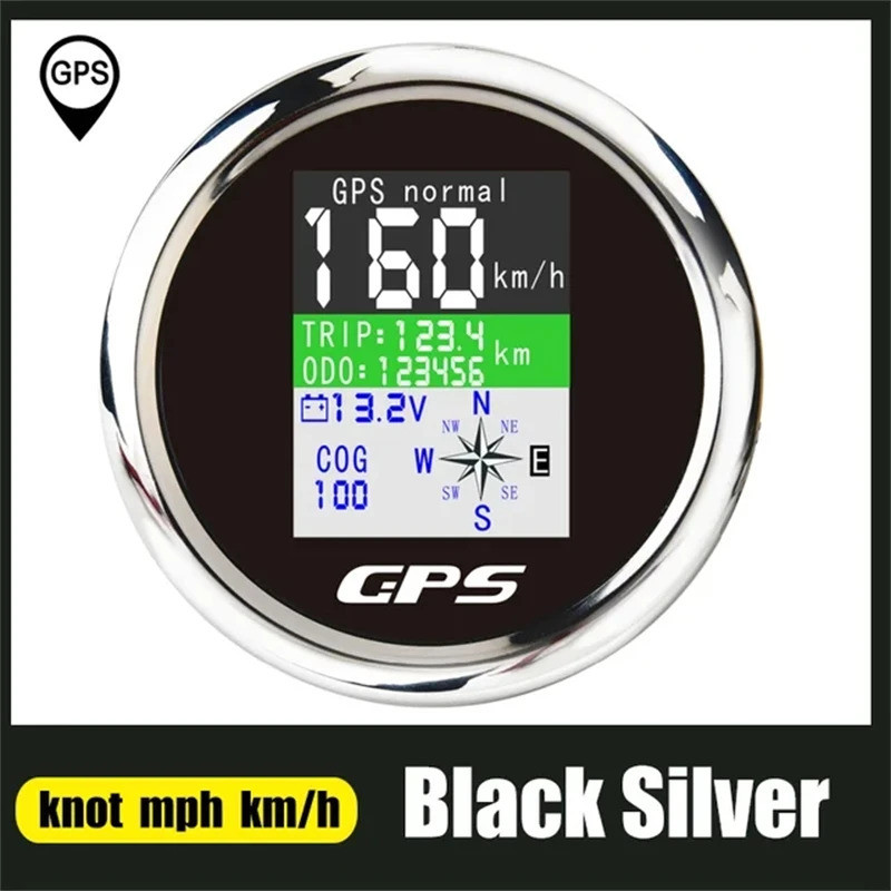 Venda Quente 85mm GPS Velocímetro Odômetro Viagem Ajustável ODO COG Voltímetro TFT Tela Medidores De Velocidade Para Mot