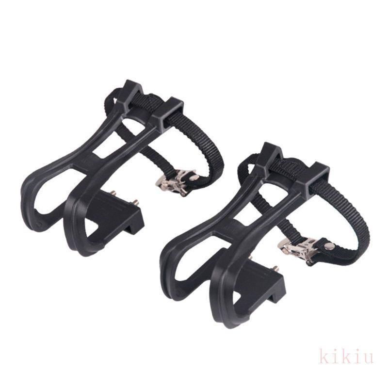kikiu Ajustável Ciclismo Estrada Pedal Toe Clipe Cinta Cinto Sapato Arnês Sapatos Embalagem Banda T