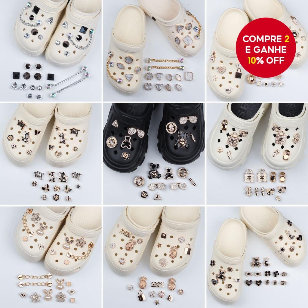 Amuletos De Sapato De Urso Fofo , Coelho Punk E Borboleta | Acessórios DIY Para Sandálias Tamancos Femininos Diversão Cr