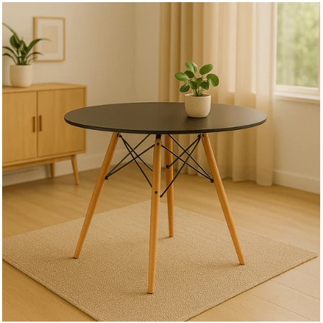 Mesa Eames 90cm Branca Ideal para Sala de Jantar ou Escritório Escolha a Cor