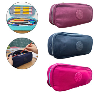 Estojo Escolar Com Elástico para Lápis e Canetas 1 Zíper Nylon em Oferta na Shopee