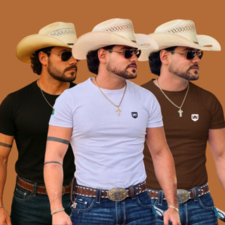 Kit 3 Camisetas Rincon Procedimento Agro Ram Country 100% Algodão Premium Tropinha Rodeio Camiseta Rodeio Vaqueiro Farm em Oferta na Shopee