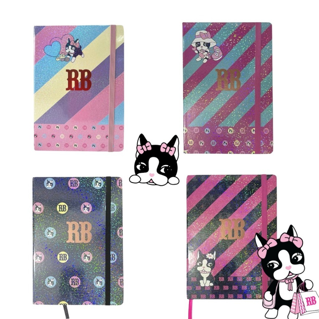 Caderno Rebecca Bonbon Com Elástico Pequeno Skypapper em Oferta na Shopee