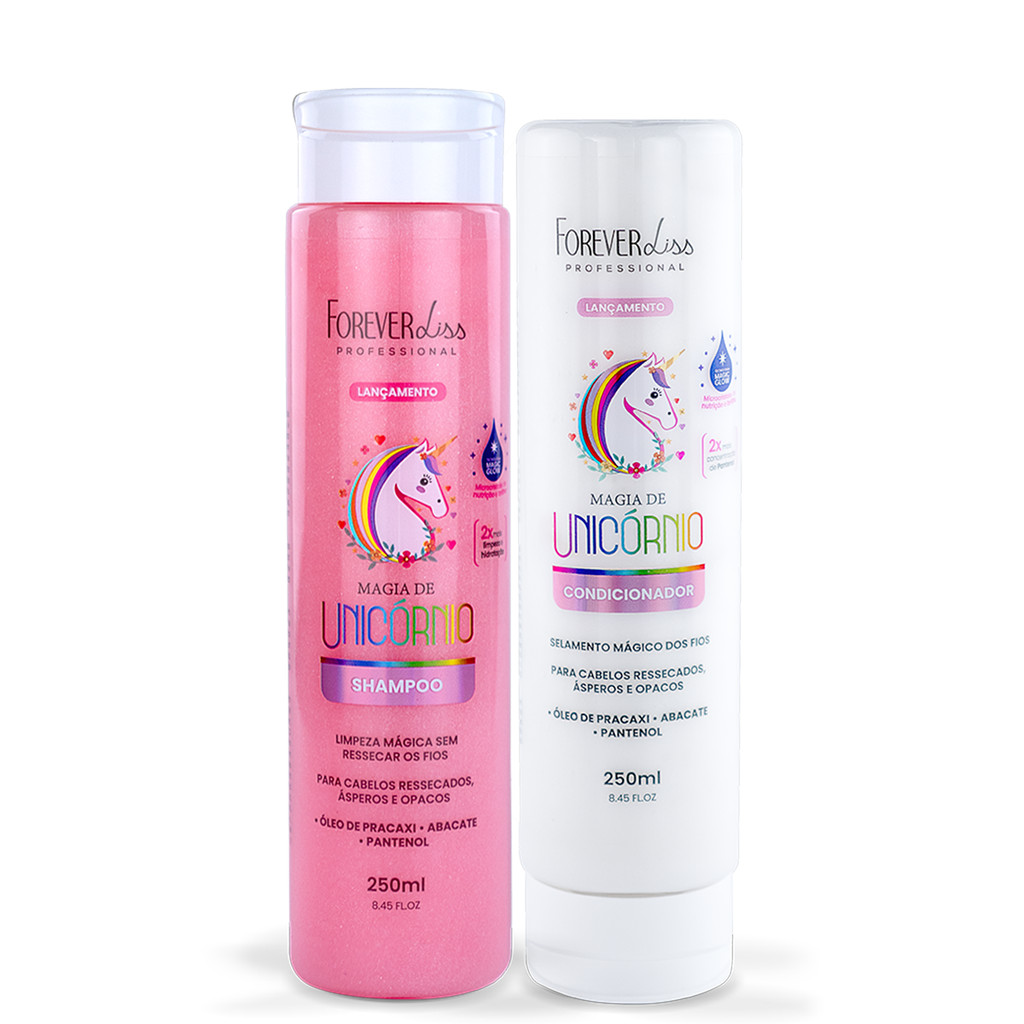 Kit Shampoo e Condicionador Magia do Unicórnio Forever Liss