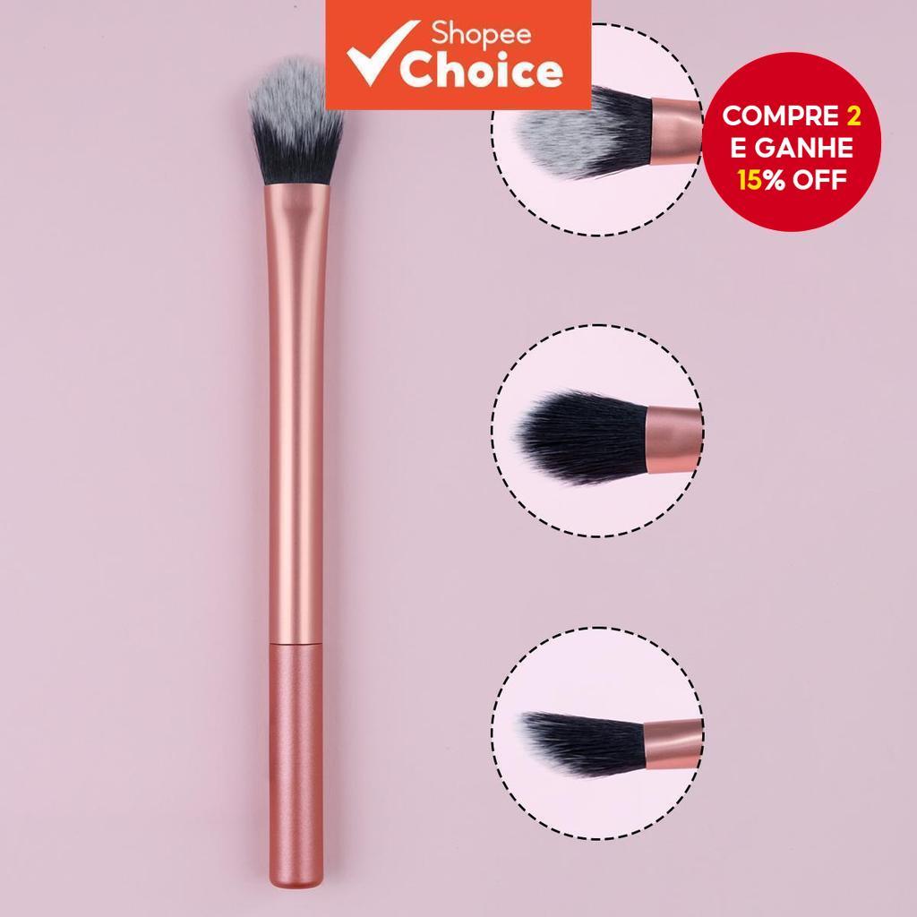 1Pc Pincel Corretivo Laranja High-End De Maquiagem Ferramenta De Beleza