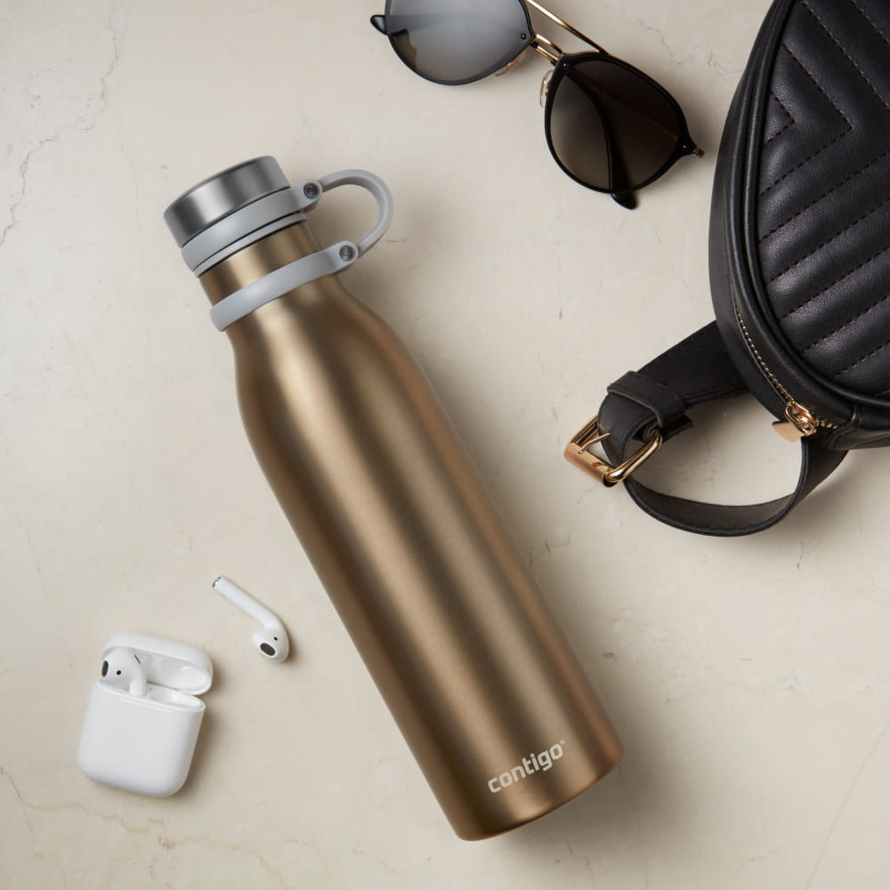 Detalhes do Garrafa Térmica Matterhorn THERMALOCK™ Couture Chardonnay Contigo | 591ml