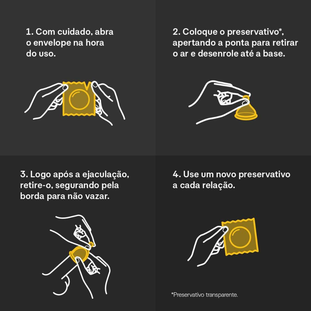 Detalhes do Preservativo Jontex Sensação Pele com Pele 4 Unidades