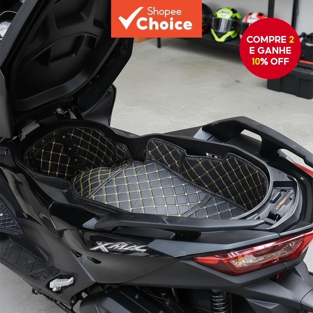  Caixa de Armazenamento do Porta-Malas Traseiro YAMAHA XMAX Almofada do Forro do Assento 2020-2025