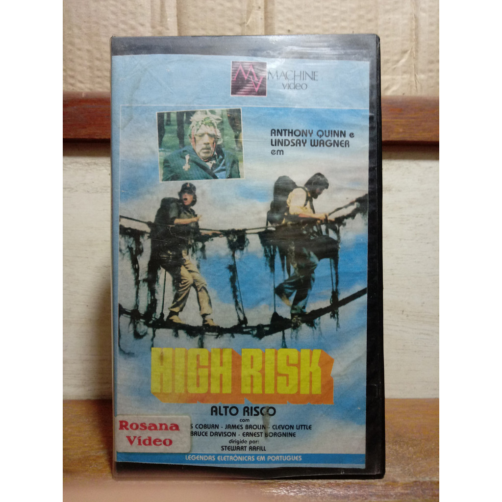 vhs High Risk Alto Risco - Lindsay Wagner - Anthony Quinn