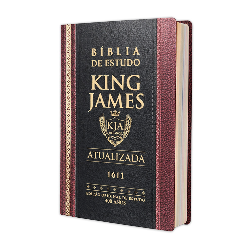 Bíblia de Estudo King James Letra Gigante Atualizada  Full Color Capa Dura