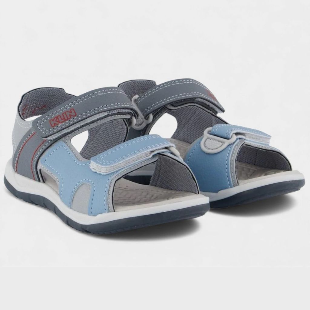 Sandália Infantil Klin Line Play Baby - Cinza e Azul em Oferta na Shopee
