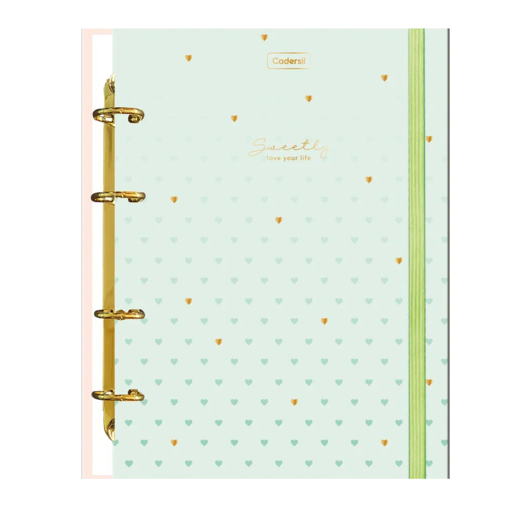 Caderno Argolado Colegial Capa Dura 80fls Sweetly - CADERSIL
