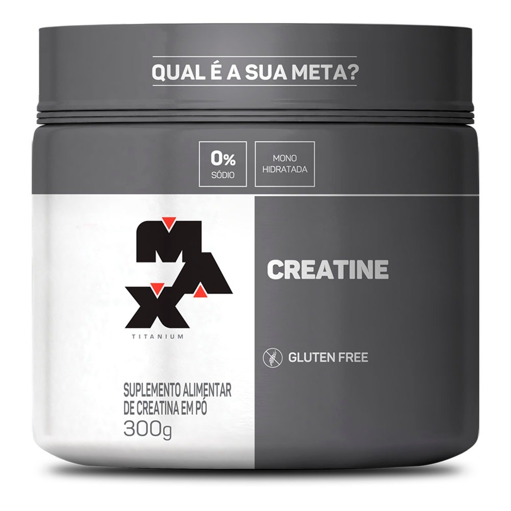 Creatina 300g - Monohidratada - 100% Pura - Max Titanium