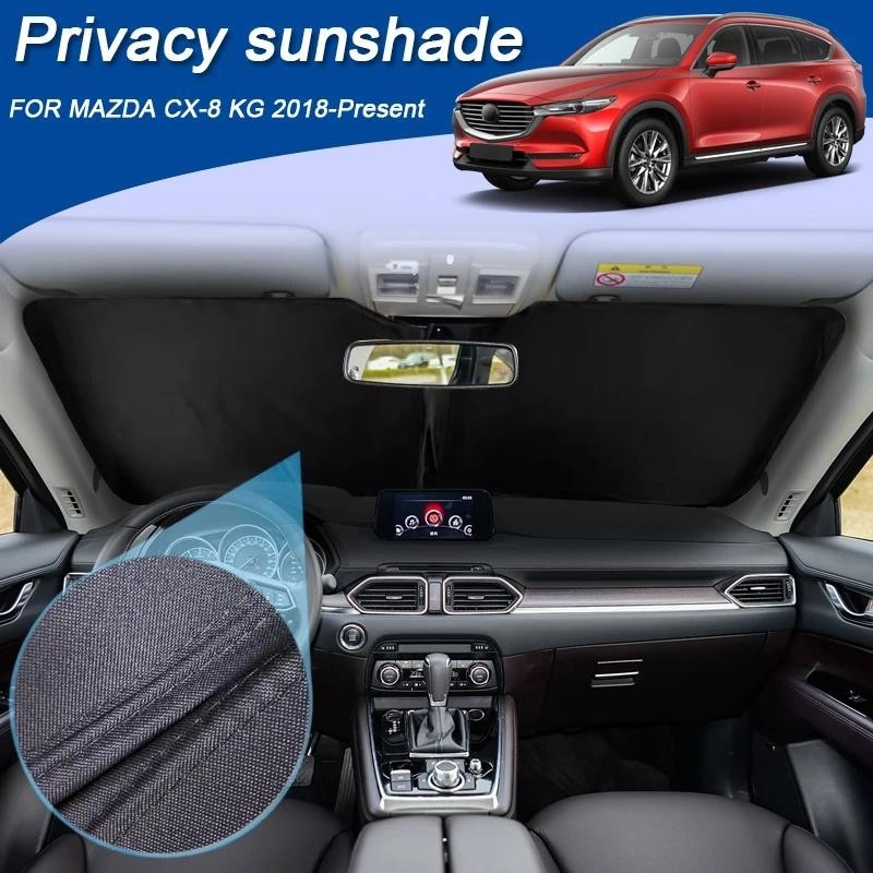 Carro Preto Janela Privacidade Pára-Sol Para MAZDA CX-8 KG 2018-Presente Auto Interior Anti-UV Isolamento Térmico Proteg