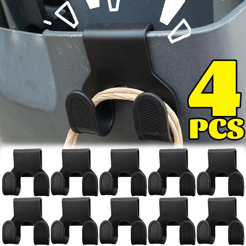 4 Pçs Veículo Elétrico Escondido Gancho Resistente Scooter Frente Traseira Armazenamento Cabide Saco Mantimentos Clipe G