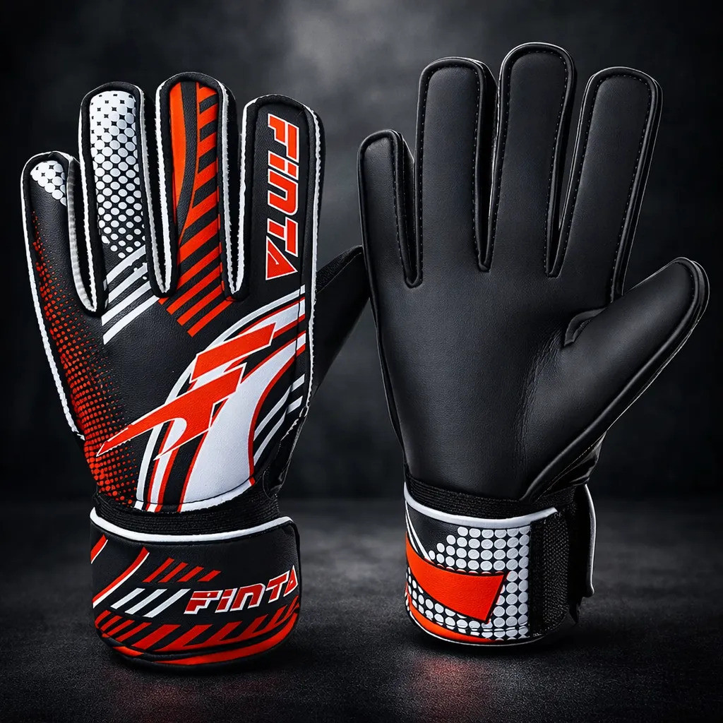 Luva De Goleiro Finta Power Qualidade Unissex Flat Vermelho 6