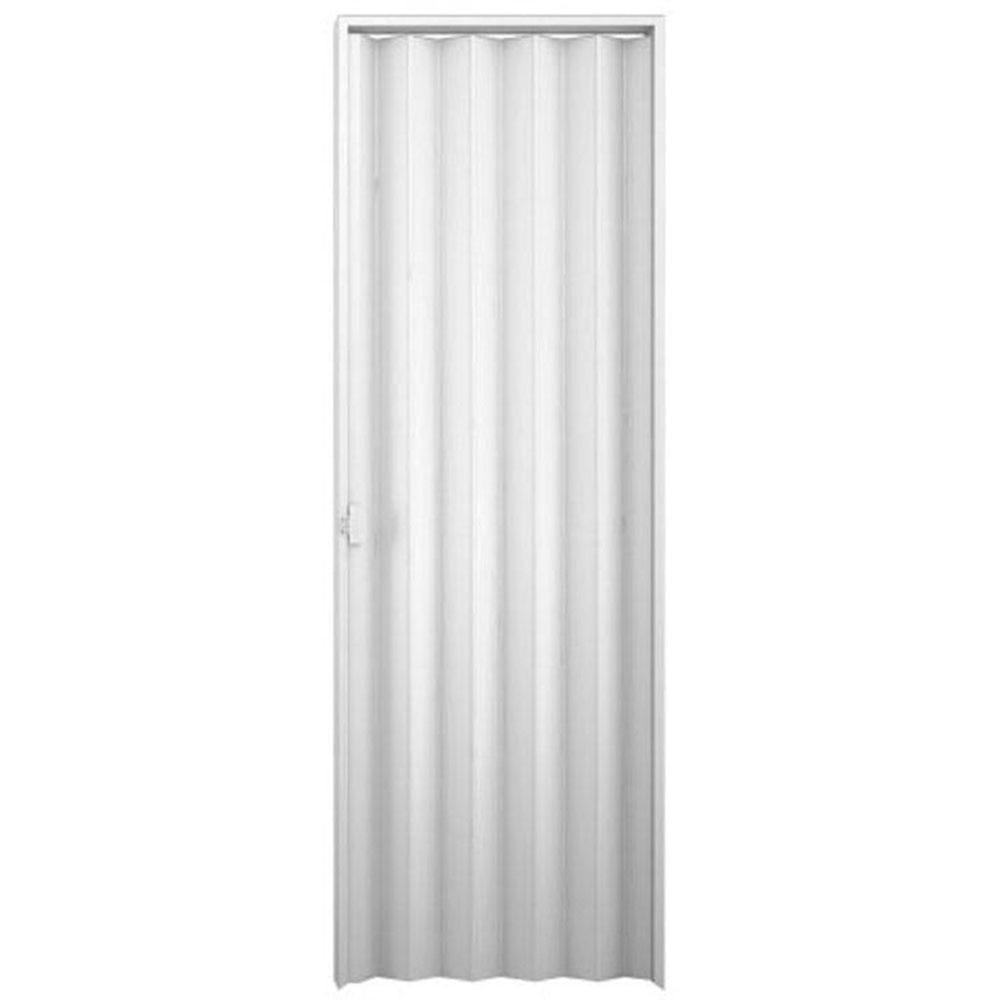 Porta Sanfonada Interna PVC Plasbil, Branco, 210 x 70 cm