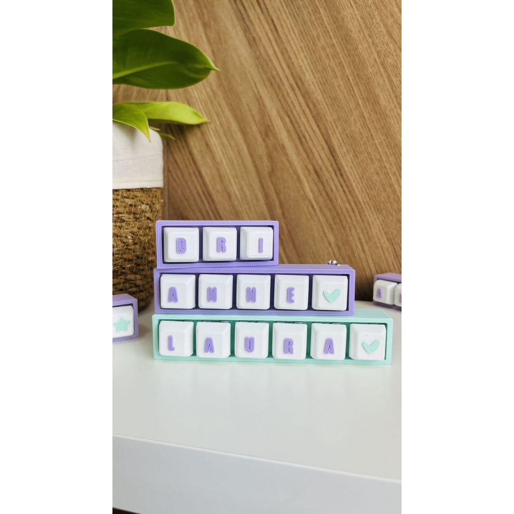 Chaveiro Interativo Teclado Fidget Toy | Anti-estresse Teclado Personalizado