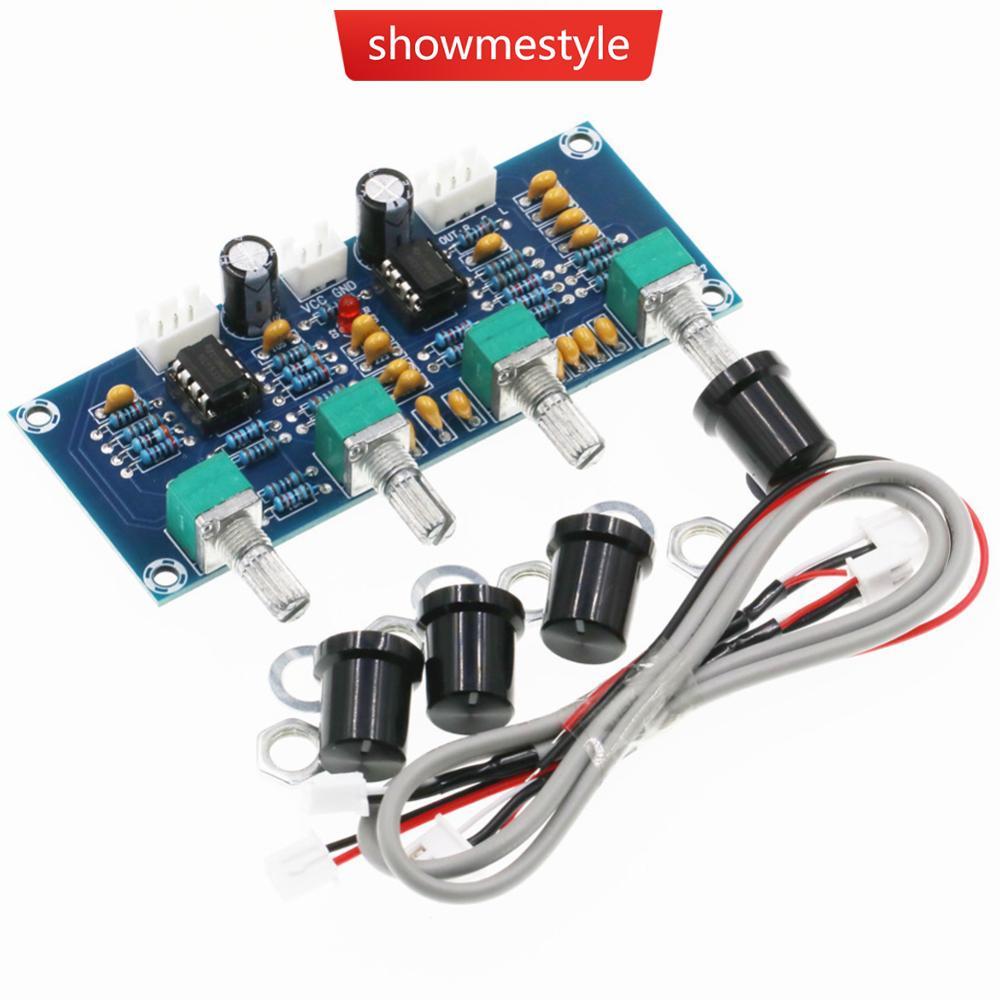 SMS XH-A901 NE5532 DC12V-24V Placa De Tom Pré-Amplificador Com Ajuste De Volume De Graves Agudos Amplificadora De Contro