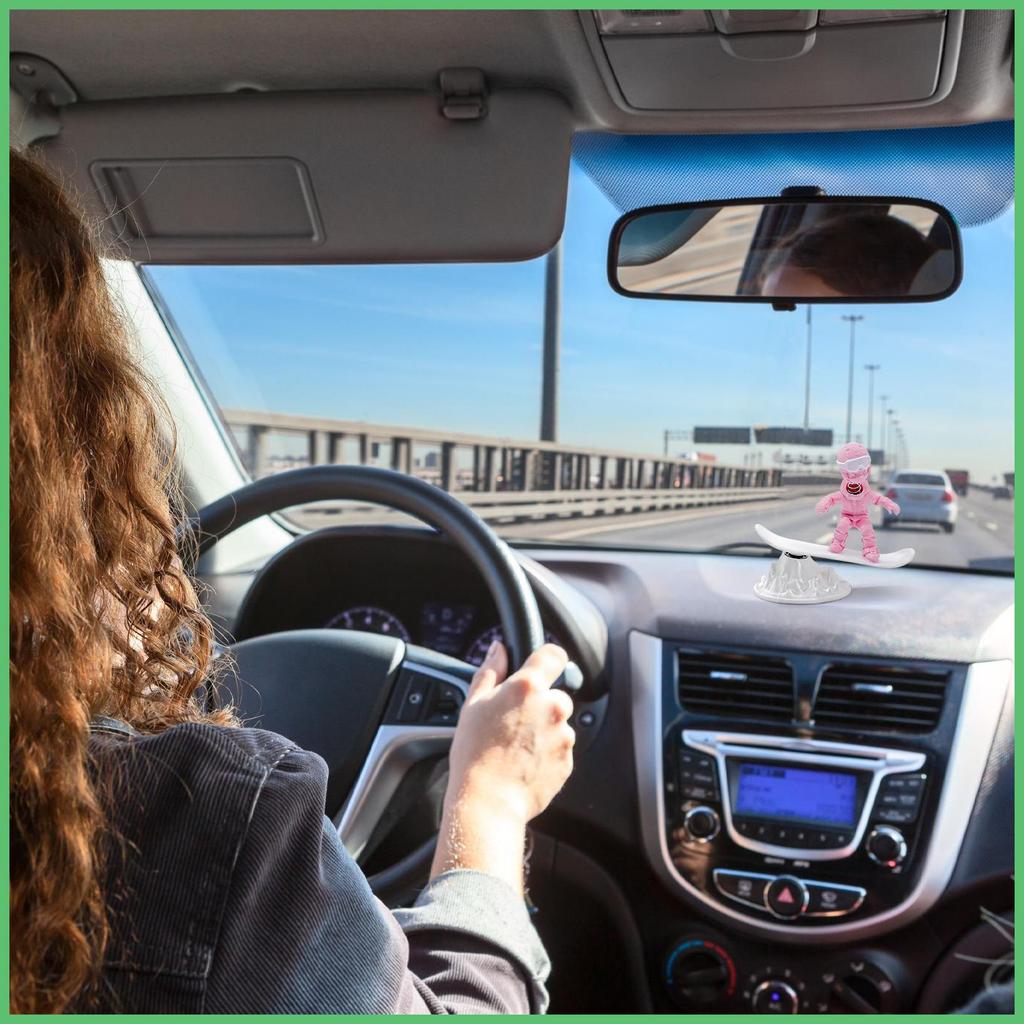 Acessórios Do Painel Engraçado Interiores Carro Esqui Homem Decorações Automotivas Interior Para Automotivo decfeyebr