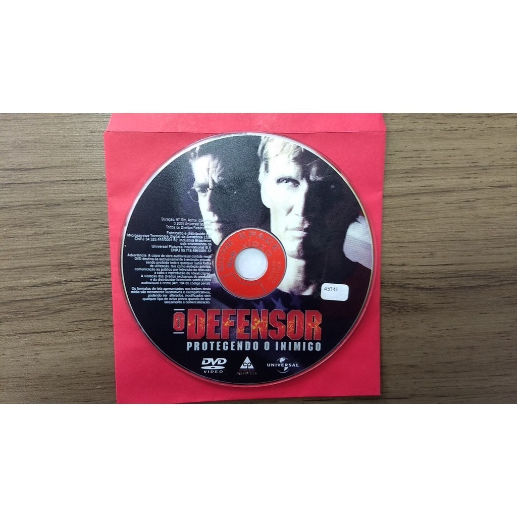DVD O DEFENSOR - PROTEGENDO O INIMIGO - ORIGINAL