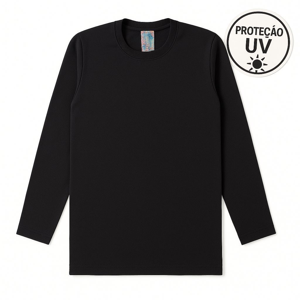 Camisa UV Infantil Proteção Solar  Masculino E Feminino Menino ou Menina Bebe Blusa Térmica Tam 1 2 3 4 6 8 10