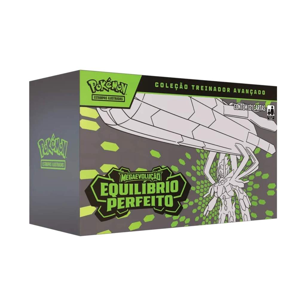 Box Treinador Avançado Pokemon Megaevolução 3 Equilibrio Perfeito Copag 36867 Cartas TCG em Oferta na Shopee
