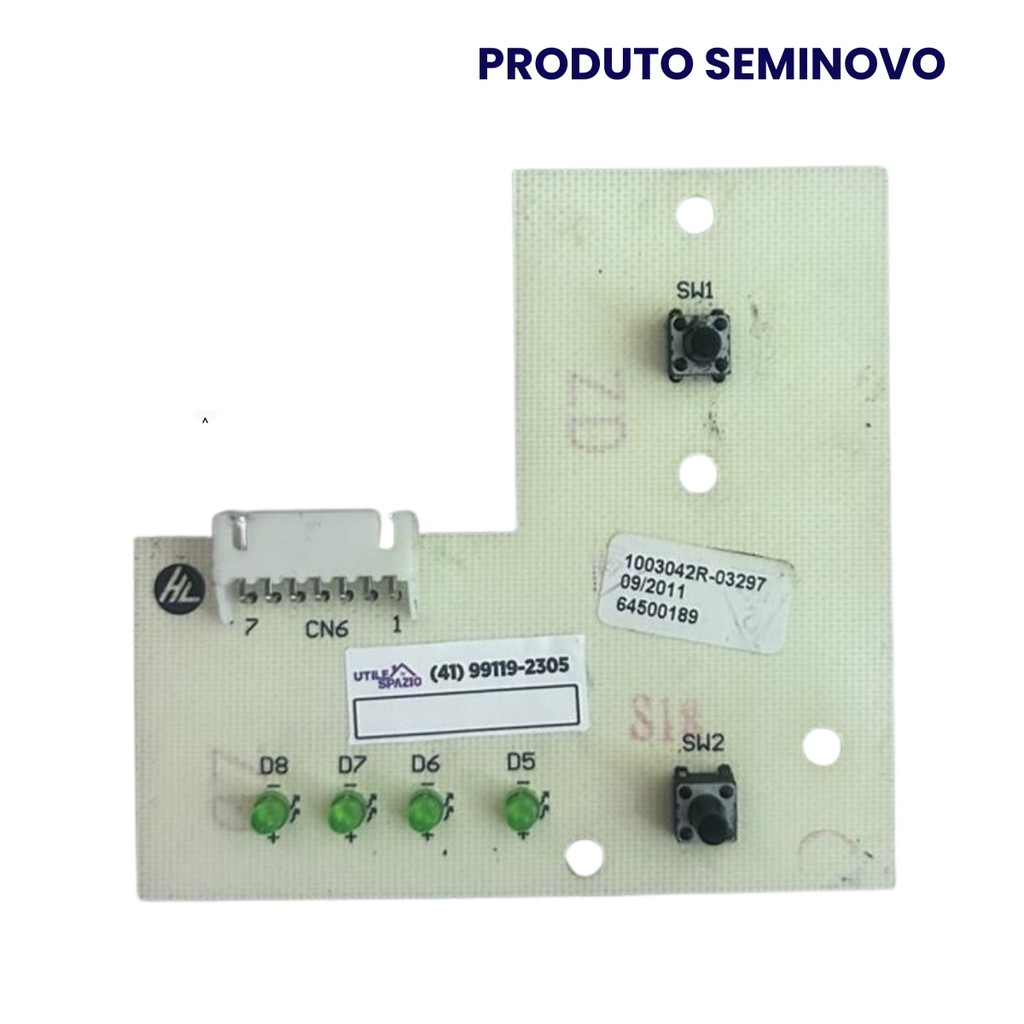 Placa Interface Original Electrolux LTE09 / LTC10 / LTR10 SEMINOVO