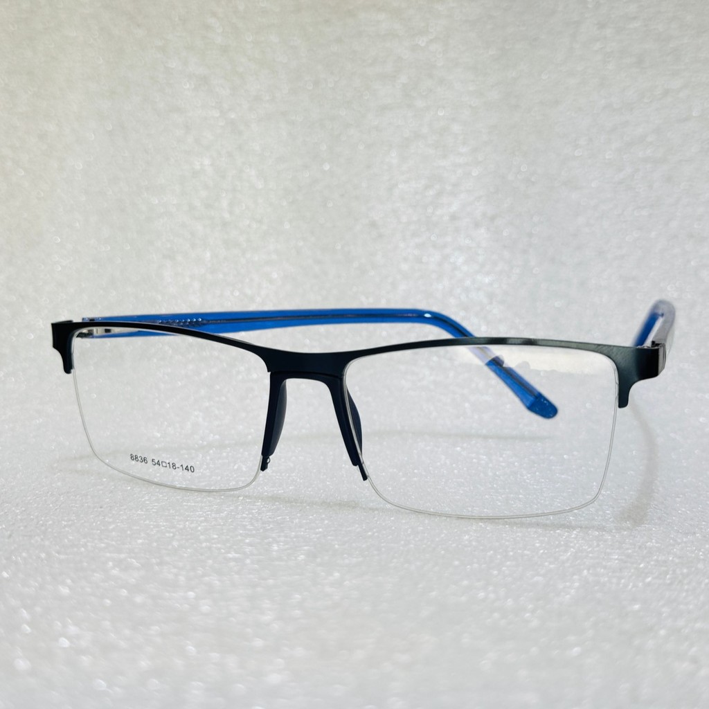 Armaçao para oculos de grau metalico aço inox,modelo Quadrado,ponte anatomica