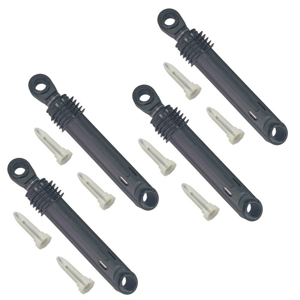 Kit Completo 4 Amortecedores + 8 Pinos Electrolux Lava e Seca LSE09 LSE12 LSI09 LFE14
