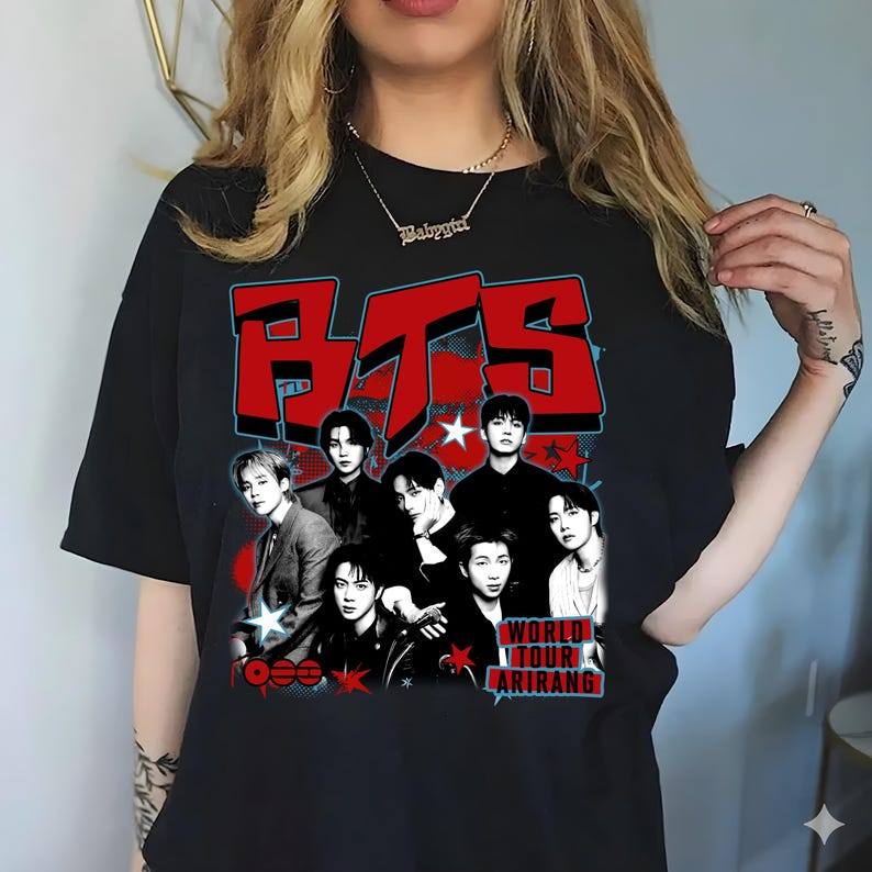 「Mina Hana」Camiseta Unissex BTS Bangtan Boys Kpop Estampa Exclusiva Confortável Premium Estilosa Moda Casual