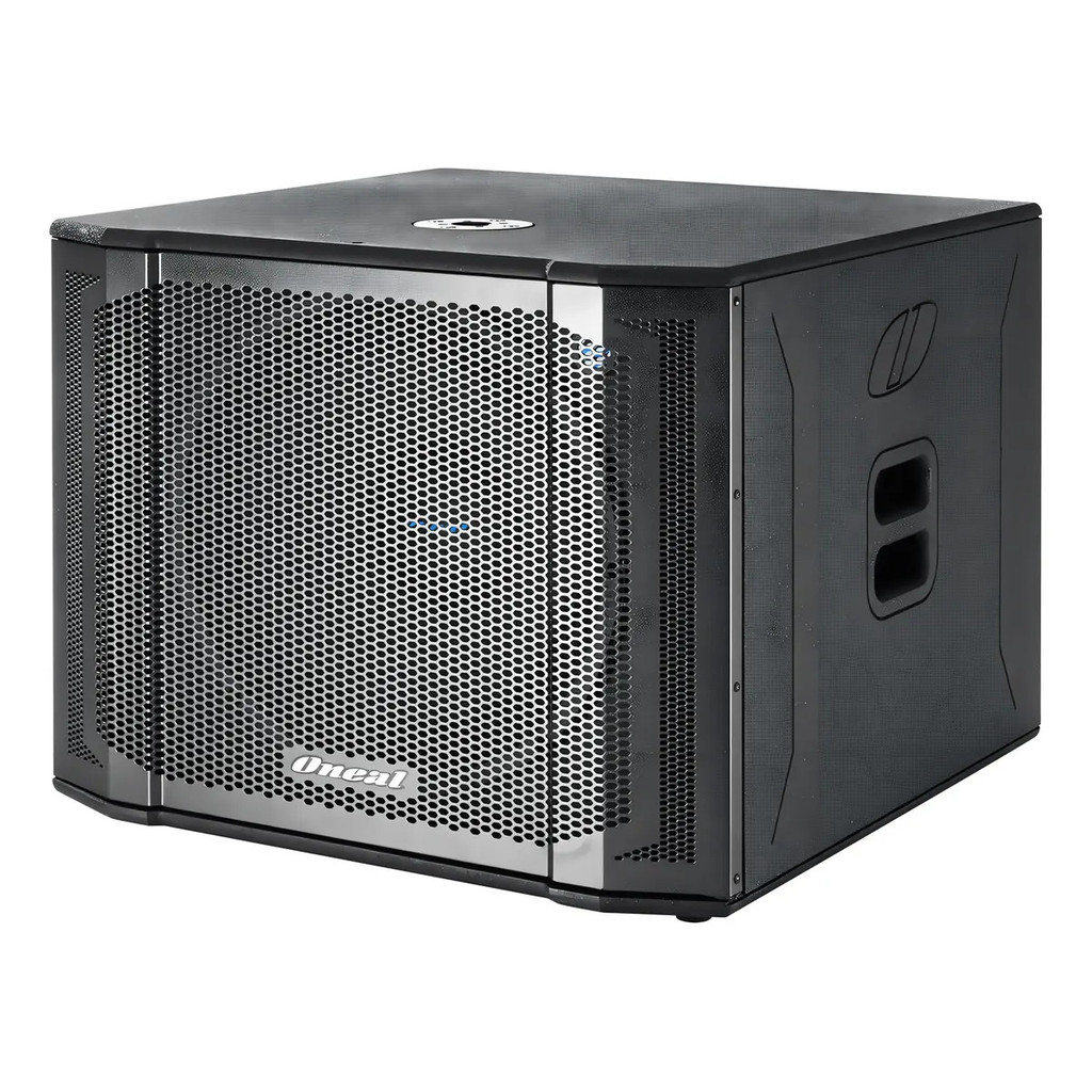 Caixa Subwoofer Oneal Ativo Sub Grave Opsb 3118d Prof 18 Pol Cor Preto