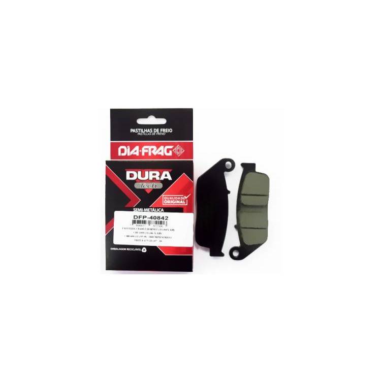 Pastilha de Freio Dianteira Diafrag DFP-40842 Semi Metalica Burgman 650 CBR 250R Valkyrie Bandit