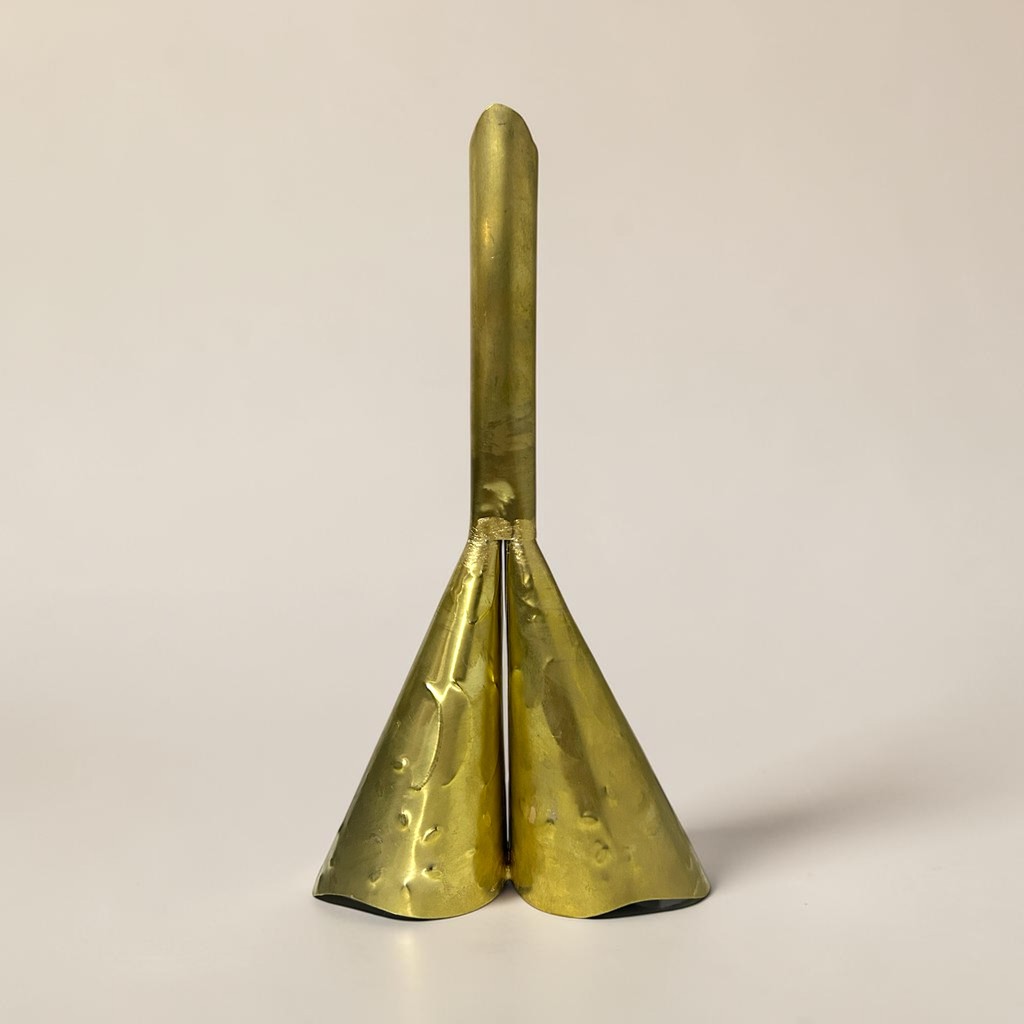 Adja Dourado 2 Bocas 24cm Umbanda Candomblé
