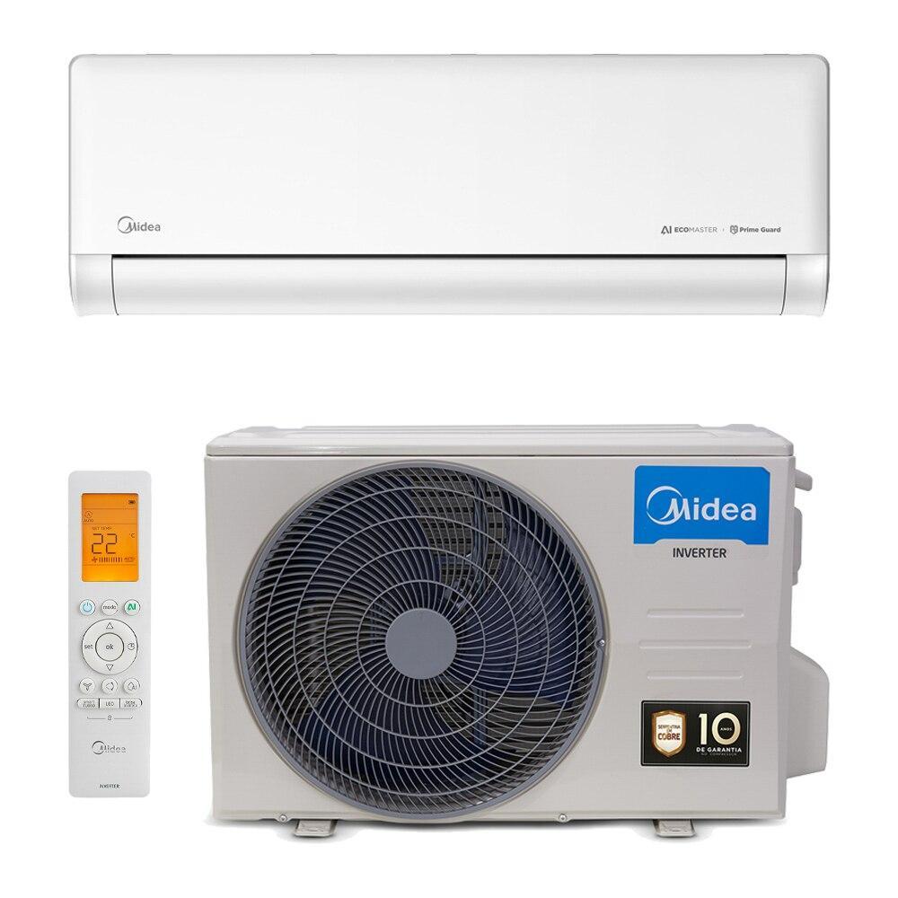 Ar-Condicionado Split Inverter 18000 BTUs 220V Midea AI Ecomaster High Wall Só Frio 42EZVCA18M5/38EZVCA18M5