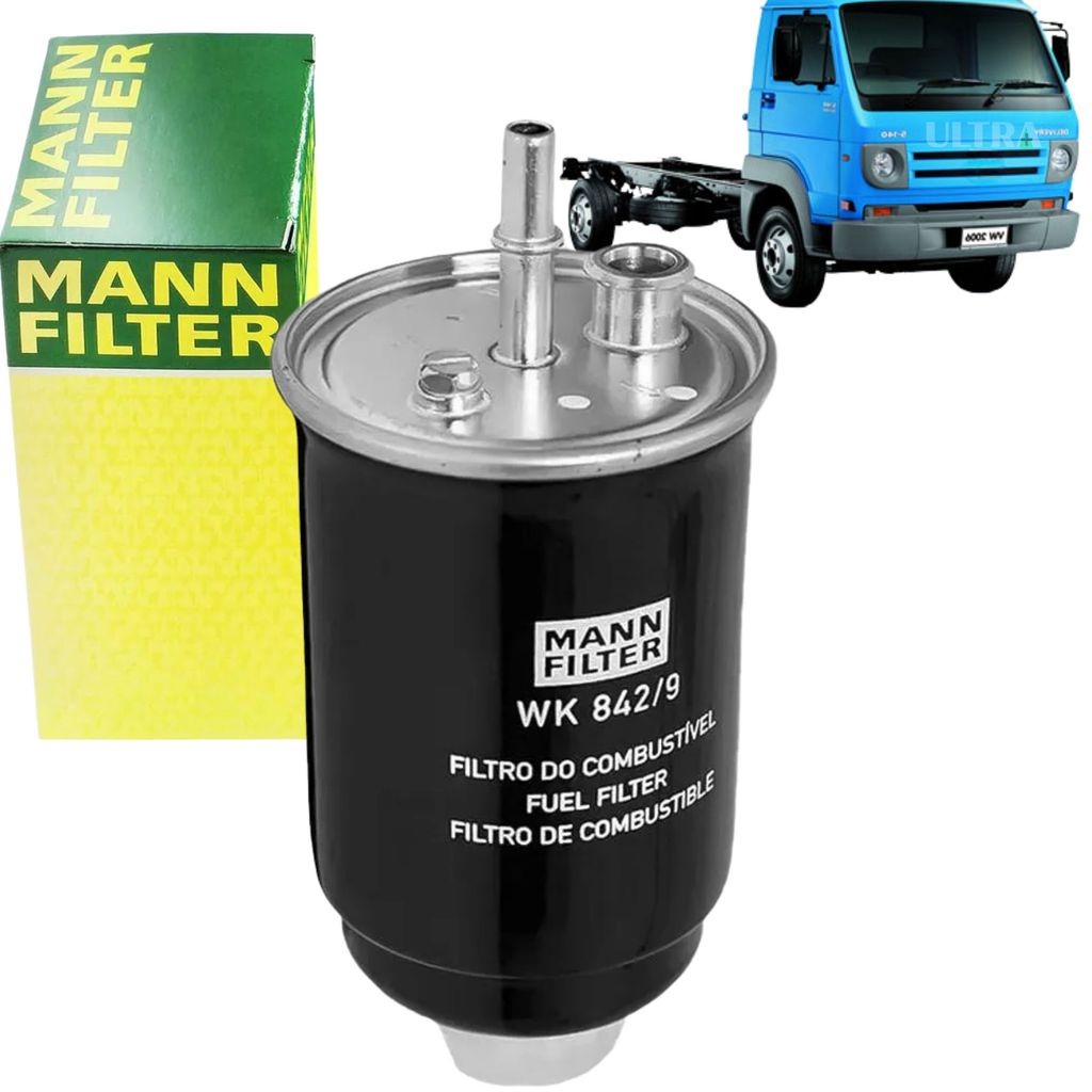 Filtro Combustível Diesel VW Volkswagen Delivery 5-140 E / 8-150 e - 4.08TCE - 2005/… (Mann Filter WK842/9)