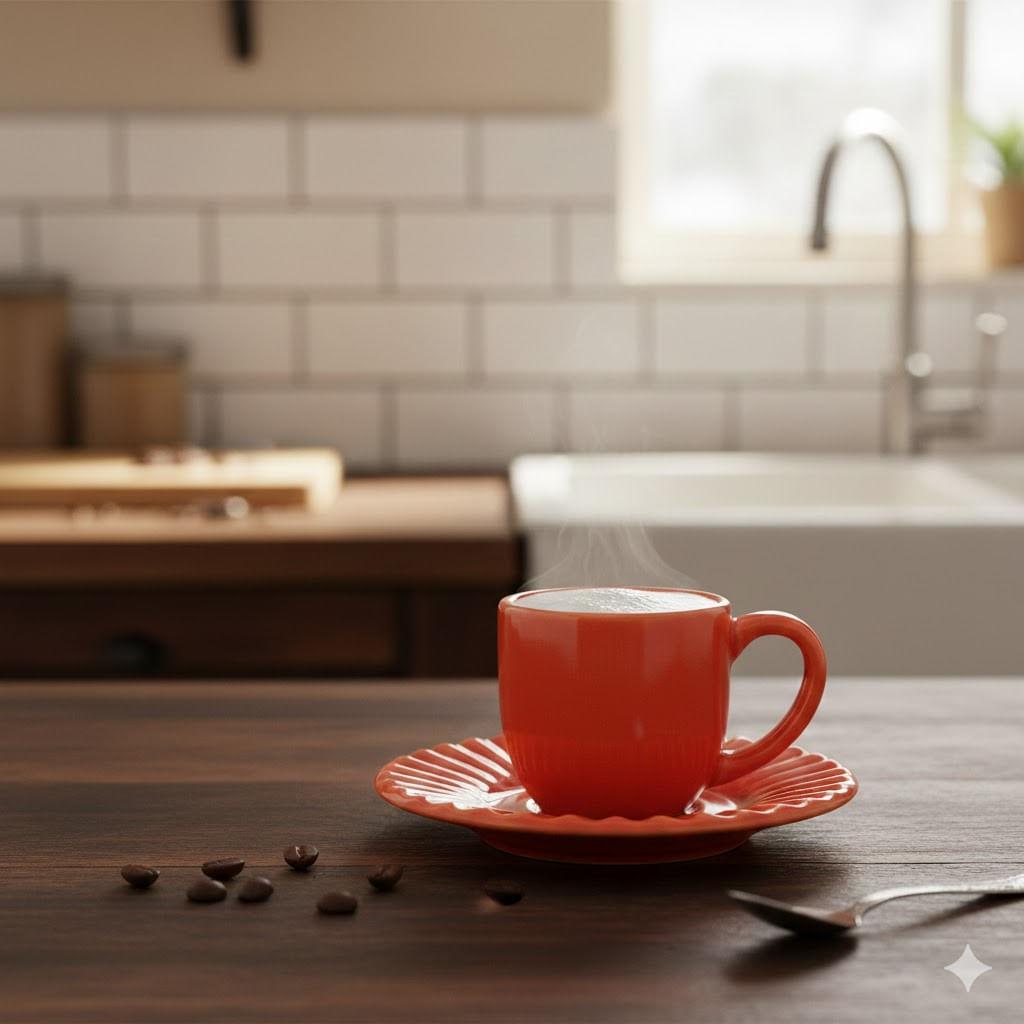 Detalhes do Xícara Café Plissé Vermelha 75ml Porto Brasil 416285