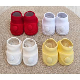 KIT C/4 SAPATINHO BEBE RECEM NASCIDO MEIA ALGODAO UNISSEX em Oferta na Shopee