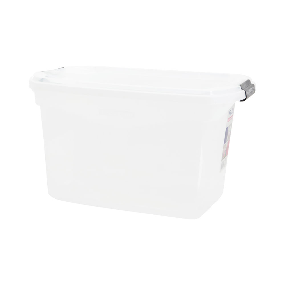 Detalhes do Caixa Organizadora Sanremo Flex em Plástico Cristal 29L