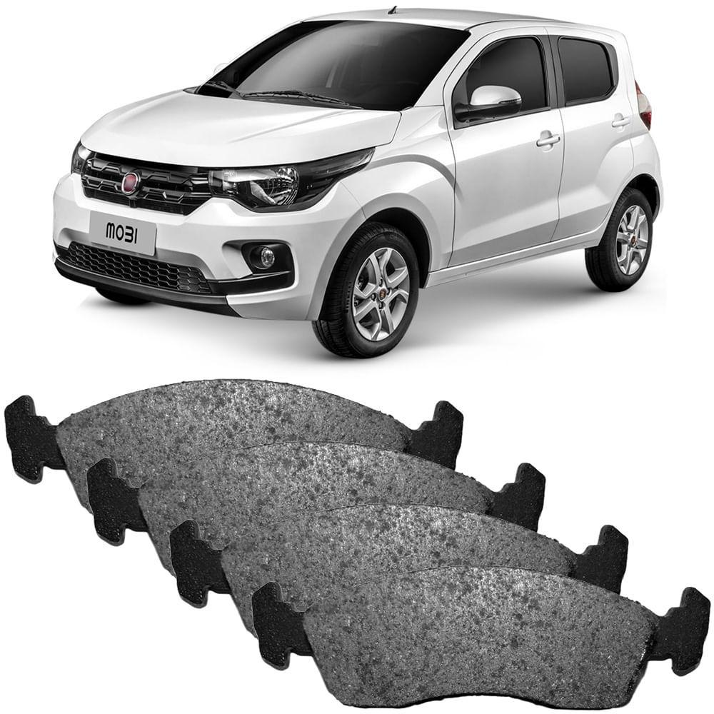 Detalhes do Kit Pastilha Freio 208 C3 Mobi Uno 2010 A 2021 Teves P85