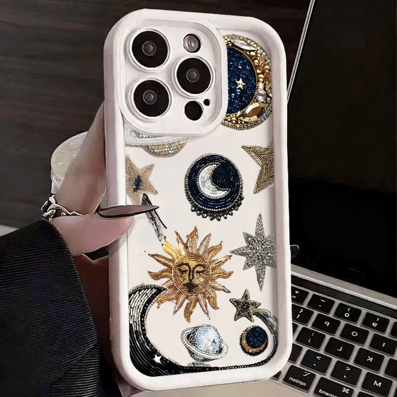 Capinha Capa Para Motorola Moto E13 E14 G04 G10 G20 G22 G24 G34 G53 G54 G84 Silicone À Prova de Choque Sol e Lua em Oferta na Shopee