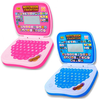 Laptop Notebook Infantil Educativo Menino Menina Estudo Bilingue Inglês Português Notebook Kizumba em Oferta na Shopee