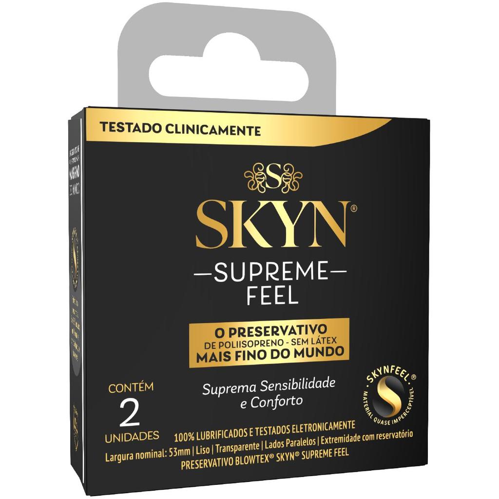 Preservativo Skyn Supreme Feel 2 unidades em Oferta na Shopee