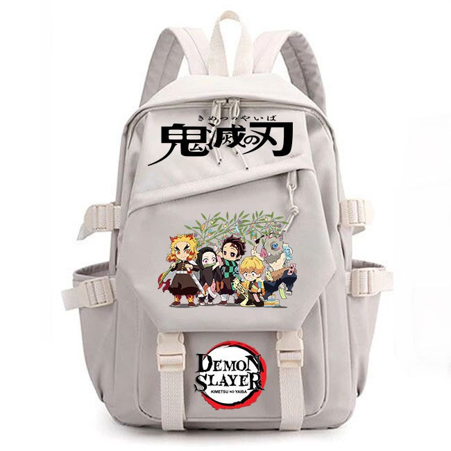 Anime mochila Demon Slayer mochila crianças dos desenhos animados mochila estudante grande capacidade Campus mochila em Oferta na Shopee