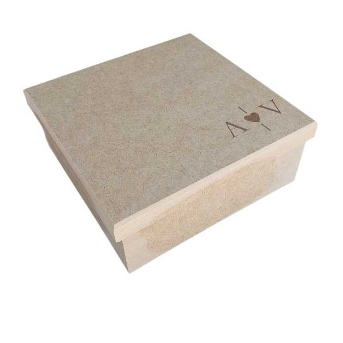 5 Caixas 20x20x8 Personalizada, Convite, Casamento com Iniciais. Art. Capricho — imagem 2 de 2