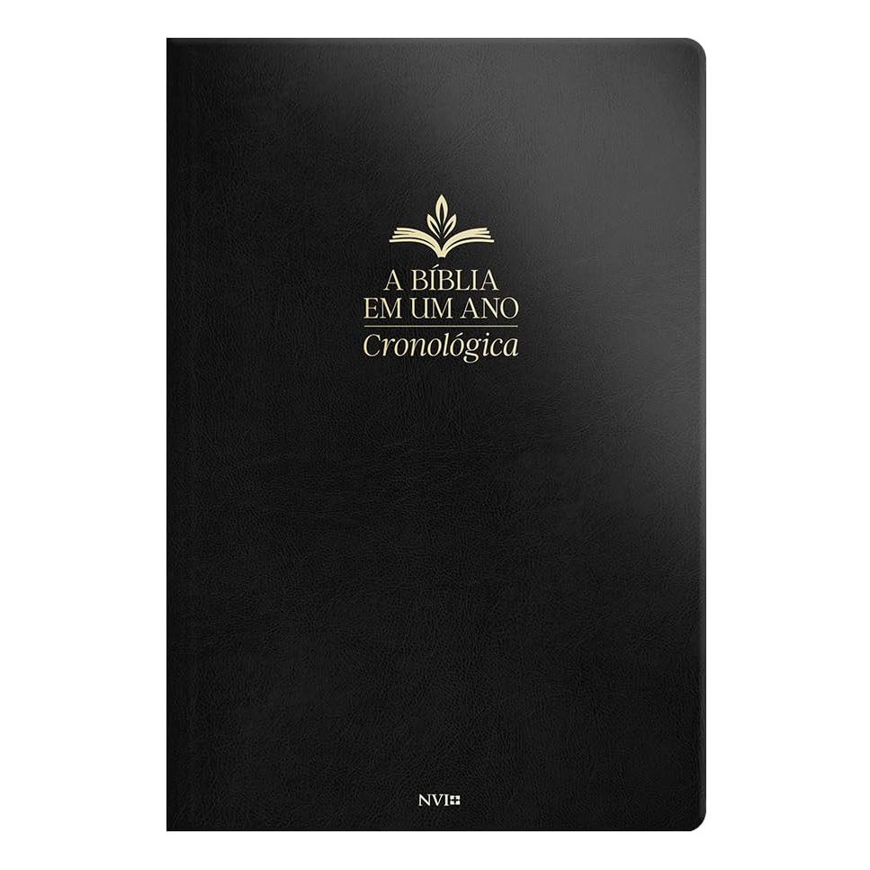 A Bíblia Em Um Ano | Cronológica | NVI | Capa Luxo Preta