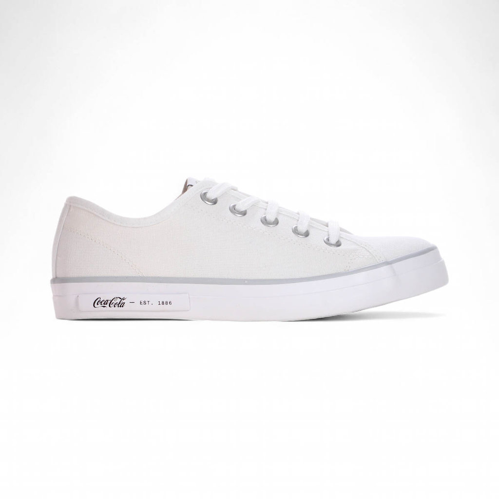 Tênis Coca Cola Plaza Canvas Branco - Feminino