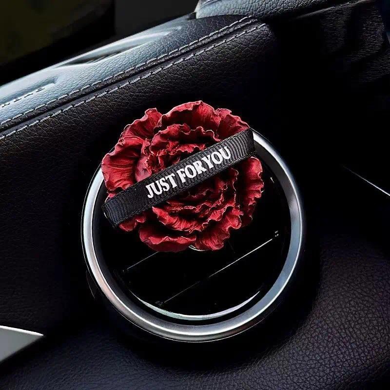 Folha Morta Borboleta Rosa Carro Perfume Aromaterapia Fragrância Ornamento Clipe Acessórios De Decoração Interior Do Nov